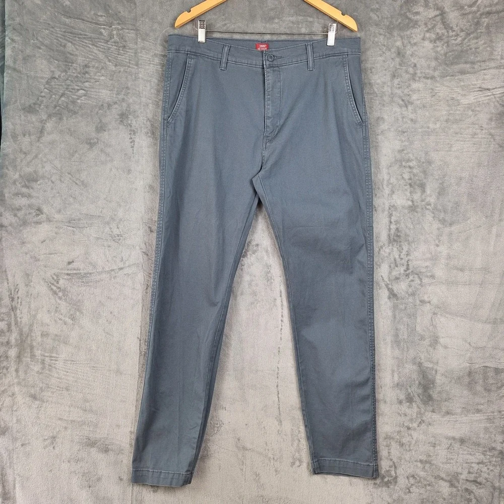 Levis‎ Pants Mens 36x32 Gray XX Chino Standard Taper Fit Preppy Business Casual